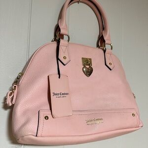 Juicy Couture Light Pink Dome Satchel with Gold Hardware